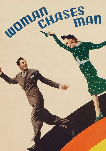 Woman Chases Man
