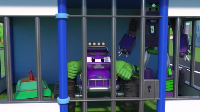 S01:E04 - Especial Halloween: robot bombero vs fantasma / Rescate auto robot Transformer