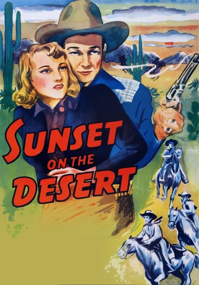 Sunset on the Desert