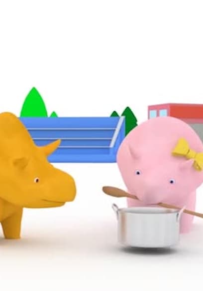 Póster de S01:E06 - Learn Colors - Dino Plays With Vehicles