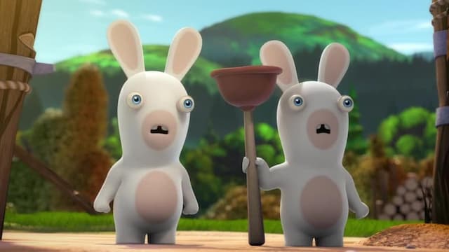 S01:E18 - Rabbid Race to the Moon / Rabbid Games / Rabbid Test N°98005-C: The Blue Rabbid