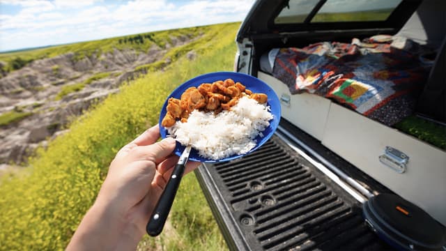 S01:E06 - Cooking Teriyaki Chicken In my Truck (camping meal)