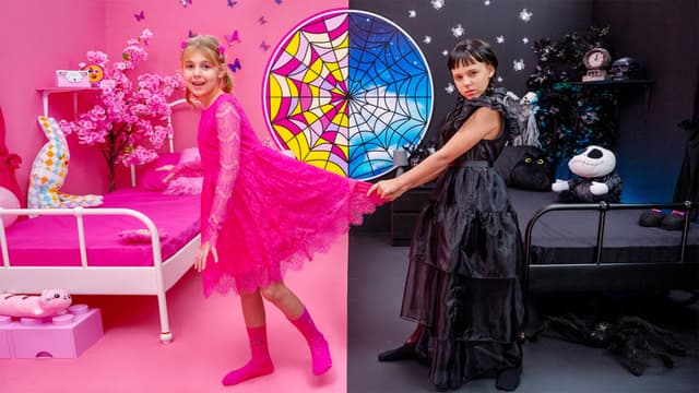 S01:E19 - Pink and Black Challenge With Wednesday