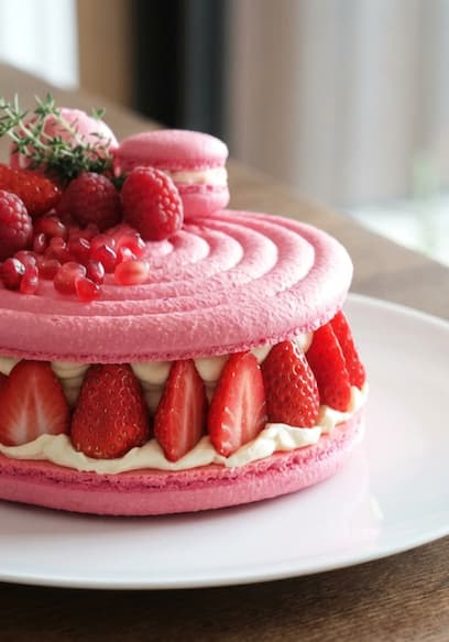 Affiche de S01:E03 - Giant Strawberry Rose Macarons