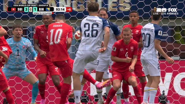 S2026:É77 - Bosnia and Herzegovina trims deficit against Switzerland with Ermin Mahmić goal
