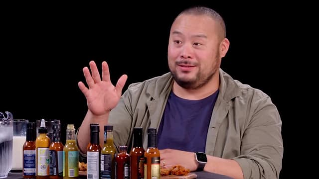 S16:E09 - David Chang Sweats Like Crazy While Eating Spicy Wings