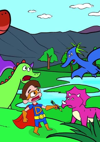 S01:E09 - Super Drew Saves the Dinosaurs With His Mighty Pen Ultimate - a Cool School Superhero Story poster