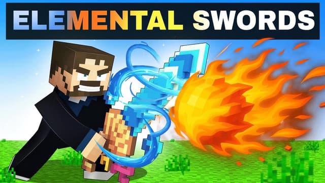 S05:E19 - Elemental Swords in Minecraft