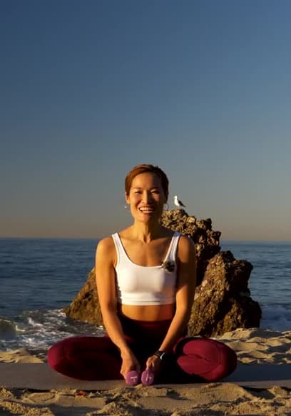 S01:E06 - 45 Min Pilates Routine With Light Weights poster
