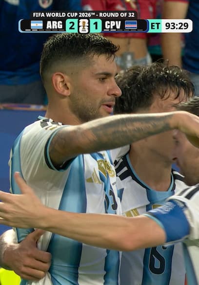 Argentina Extra-Time Goal, Lisandro Martínez Scores Go-Ahead Goal vs. Cape Verde poster