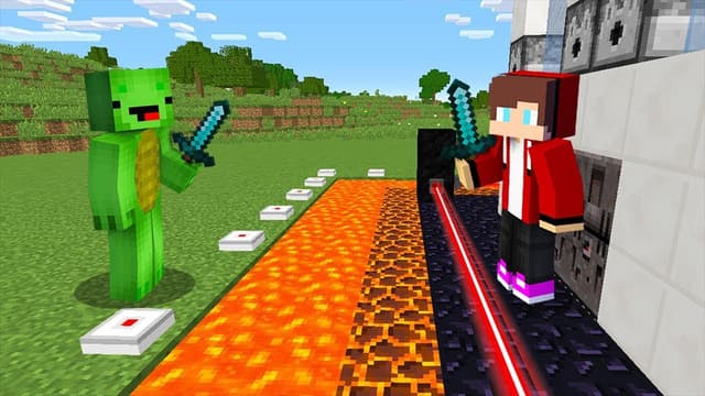 S01:E01 - JJ vs. Mikey's Security House Battle!