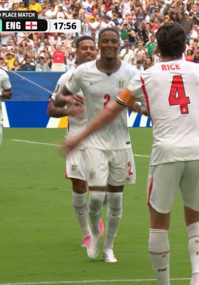 Ezri Konsa Scores Header to Give England Two-Goal Lead vs. France poster