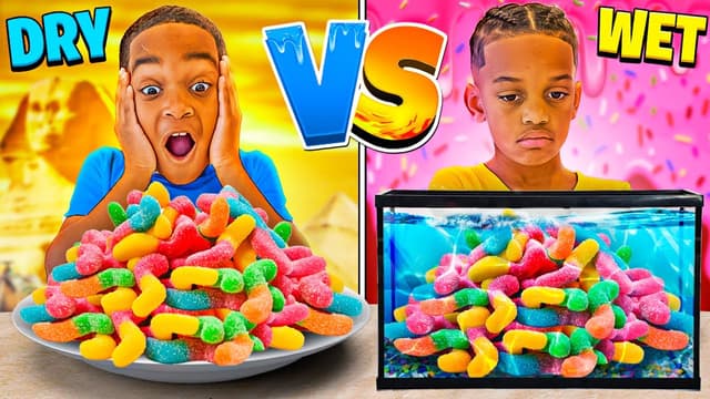 S04:E06 - Dry vs Wet Candy Challenge