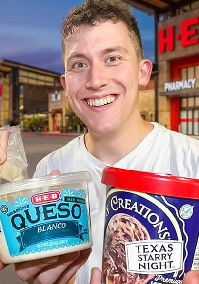 S01:E01 - Two Brits Visit Texas’ Biggest Grocery Store! poster