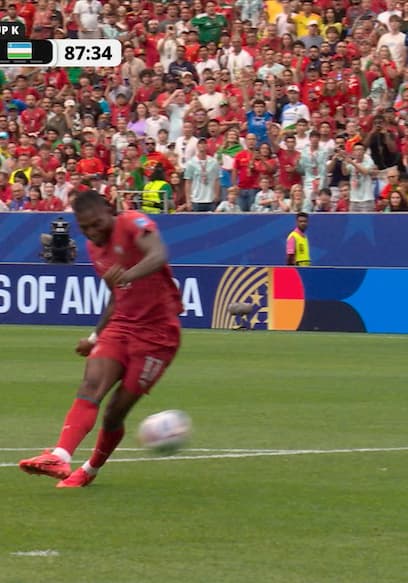 Rafael Leão Scores Portugal’s Fifth Goal Against Uzbekistan poster