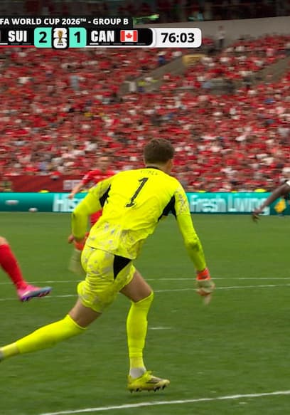 Promise David Capitalizes on Cross for Canada Goal Against Switzerland poster