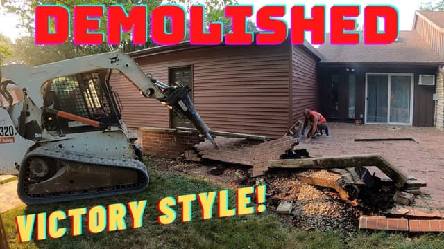 S01:E01 - Patio Got Demolished! Stamped Concrete Patio on the Way