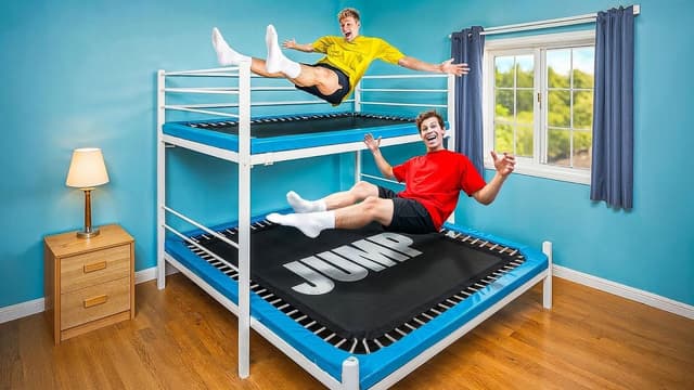 S01:E16 - Bunk Bed Into Trampoline
