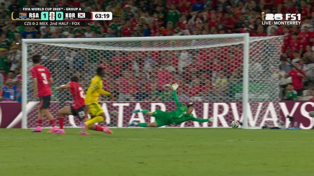 S2026:E155 - South Africa's Thapelo Maseko scores goal, taking lead vs South Korea