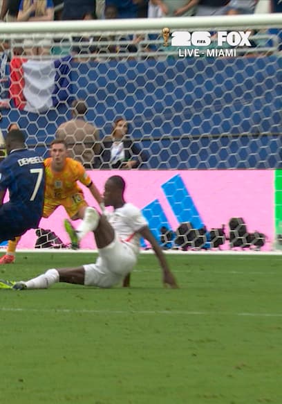 France's Ousmane Dembélé Scores Goal to Trim Deficit Against England poster