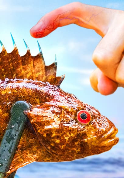 S05:E13 - Stung by Venom Injecting Stonefish! poster