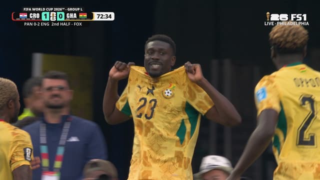 S2026:E190 - Ghana's Derrick Luckassen Scores Equalizer Off Set Piece vs. Croatia