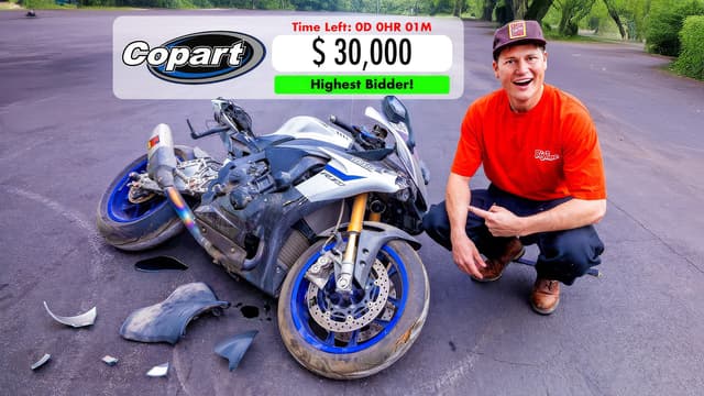 S01:E08 - Buying a Wrecked $30,000 Motorcycle on CoPart