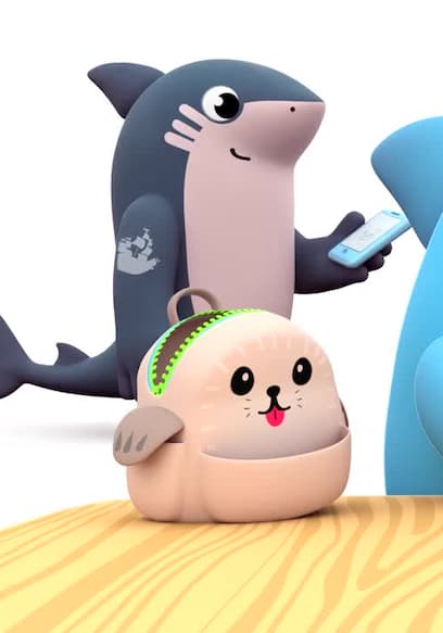 S01:E01 - Five Little Monkeys by Shark Academy / Wheels on the Bus Song / Johny Johny Yes Papa / Ants Go Marching / Baby Shark Song / Happy Birthday Song / Old Mac Donald Had a Farm / Abc Song With Sharks / Finger Family Song / Baby Shark Halloween poster