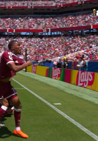 Qatar’s Boualem Khoukhi Scores Incredible Header for Equalizer in Stoppage Time vs. Switzerland poster