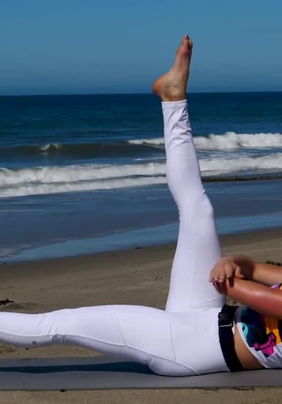 S01:E03 - Pilates Workout With Focus on the Lower Body & Obliques poster