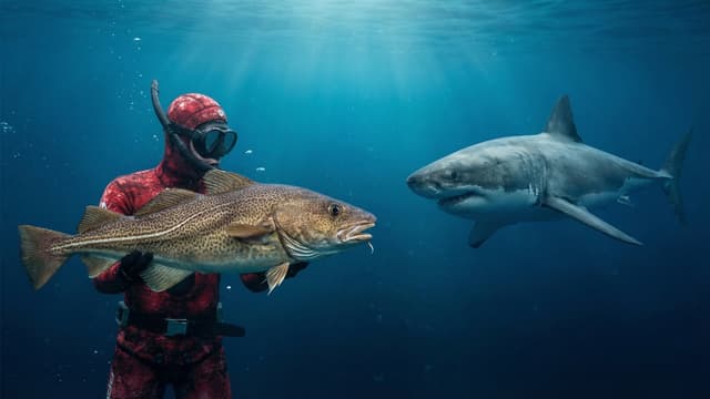 S01:E02 - Huge Great White Shark Encounter