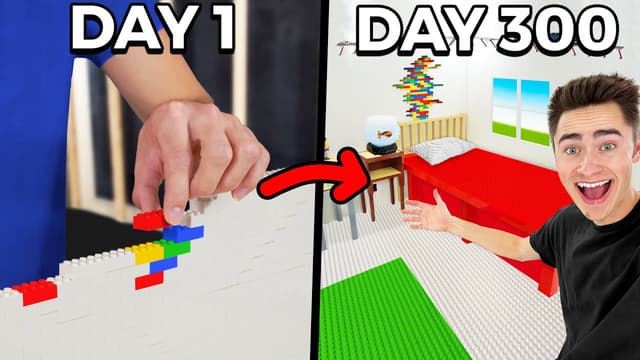 S01:E07 - I Built a LEGO Room for 300 Days