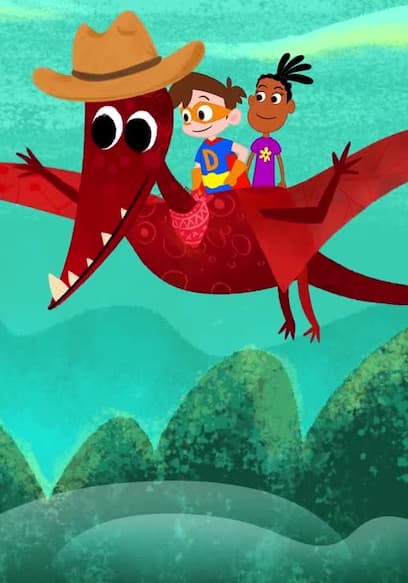 S01:E10 - Ray Blank Steals a Dinosaur! - a Stupendous Drew Pendous Superhero Story - Cartoons for Kids poster