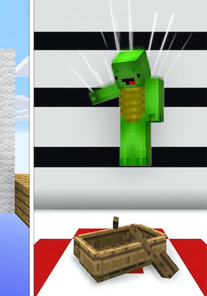Póster de S01:E07 - JJ and Mikey's Parkour Challenge in Minecraft!
