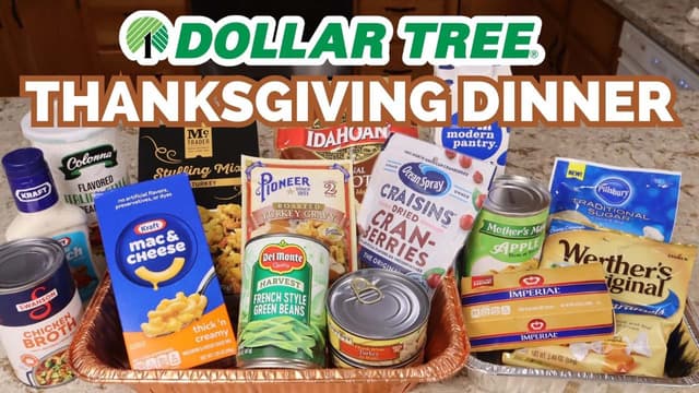 T01:C07 - S01:E07 - I Made a 3 Course Thanksgiving Dinner From Dollar Tree on a $20 Budget