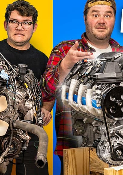 Affiche de S01:E18 - $8000 Junkyard V8 vs $30,000 Crate V8 Engine Swap
