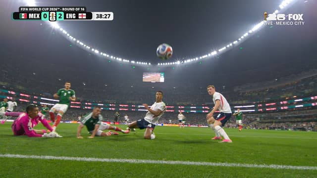 S2026:E266 - England's Jude Bellingham Scores His Second Goal 98 Seconds Later to Take Two Goal Lead vs. Mexico
