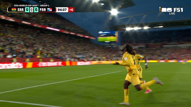 S2026:E68 - Ghana's Caleb Yirenkyi scores goal in stoppage time to seal win over Panama