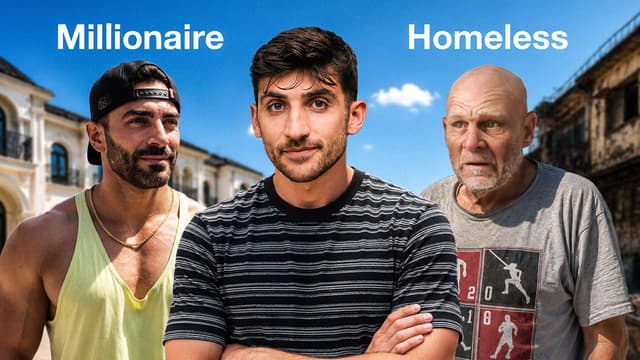 S01:E02 - I Took a Millionaire Inside a Homeless Man's Life