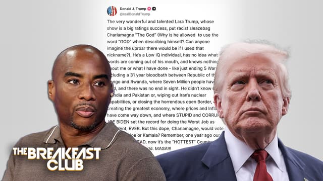 S01:E138 - Charlamagne Tha God Responds to Donald Trump’s ‘Truth Social’ Post About Him + More