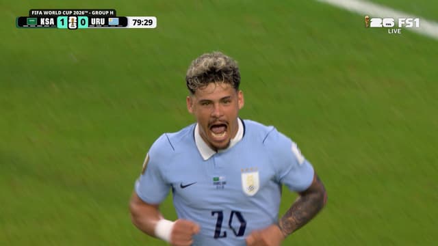 S2026:E40 - Uruguay’s Maximiliano Araújo scores equalizer against Saudi Arabia