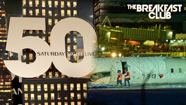 S01:E19 - Plane Crashes & Flips Upside Down in Toronto Airport, SNL 50 Recap + More