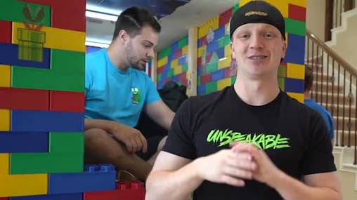 Watch Unspeakable S01:E01 Last to Leave 3-Story Lego House