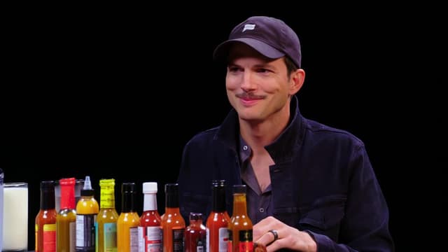 S10:E02 - Ashton Kutcher Gets an Endorphin Rush While Eating Spicy Wings