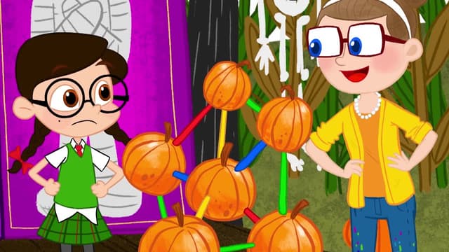 S03:E11 - Super Drew vs. Evil Pumpkins! Monster Halloween Story! - a Stupendous Drew Pendous Superhero Story