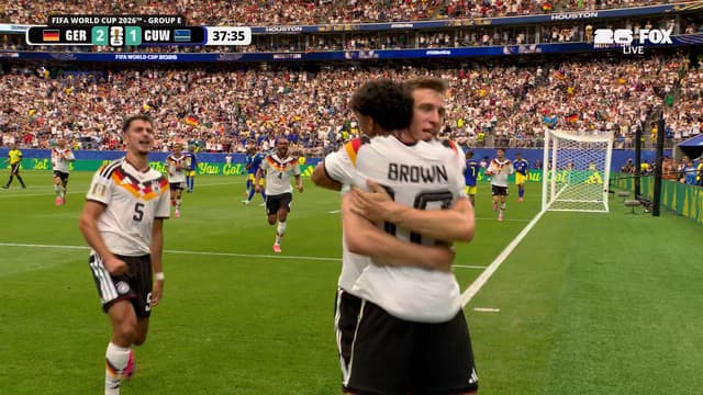 S2026:E22 - Germany’s Nico Schlotterbeck scores header off corner, taking 2-1 lead over Curaçao