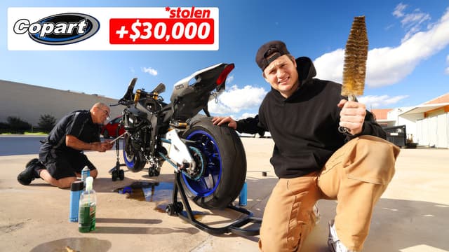 S01:E09 - Upgrading My Stolen Yamaha R1 From Copart