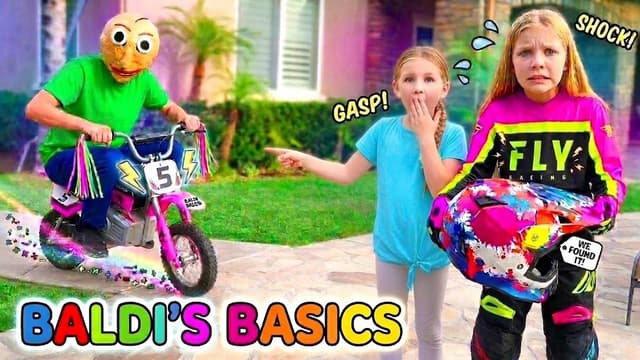 S01:E01 - Baldi Steals My Motorcycle! Baldi's Basics in Real Life Chase! Remaster