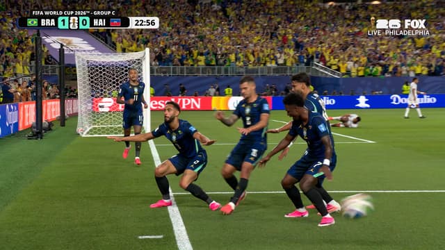 S2026:E90 - Brazil's Matheus Cunha scores goal off rebound to take lead vs Haiti