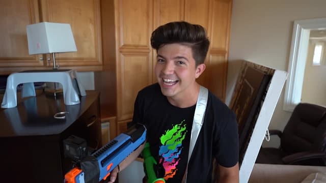 S02:E04 - EXTREME One Color NERF Hide and Seek vs FaZe Rug! - Challenge / EXTREME Movie Theater Hide and Seek vs My Wife! - Challenge